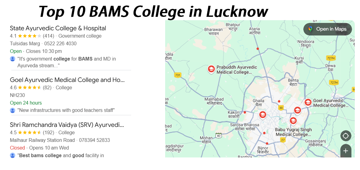 Top 10 BAMS College in Lucknow