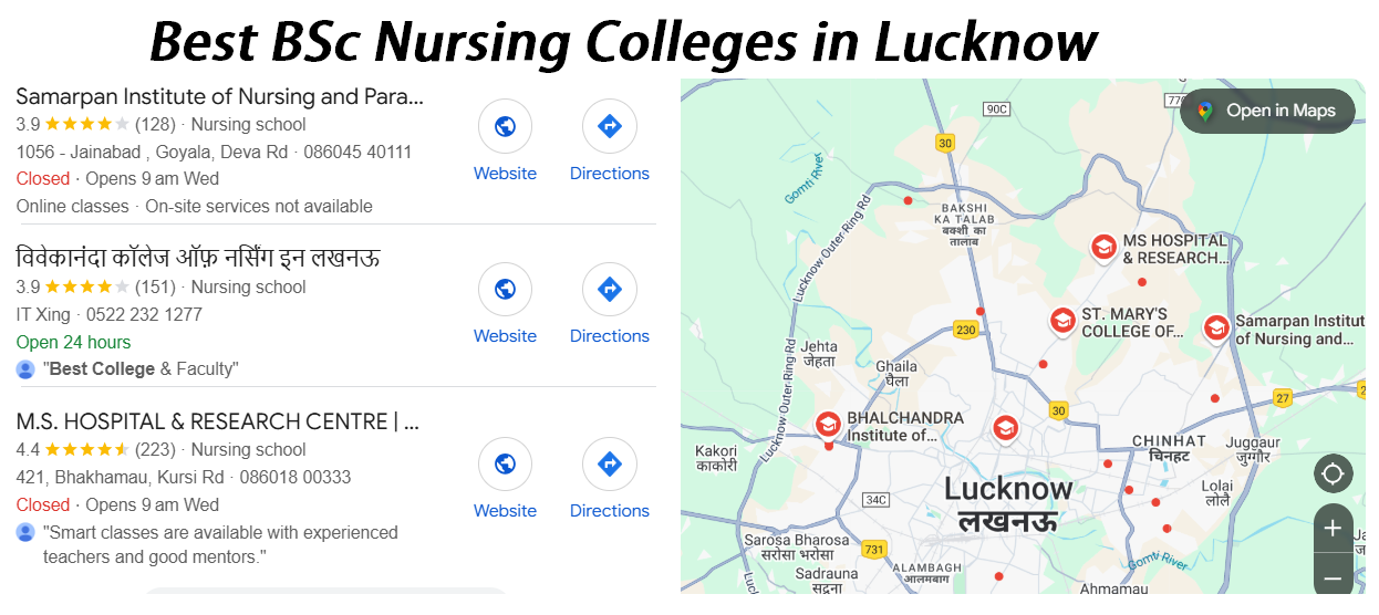 Top 10 BSc Nursing Colleges in Lucknow